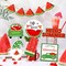 11 Pieces Summer Hawaii Tabletop Decor Set Summer Wood Sign Beach Sunshine Tiered Tray Decorations for Beach Home Table Shelf(Watermelon Style)